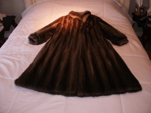 MUSKRAT COAT Lovely Full Length Muskra