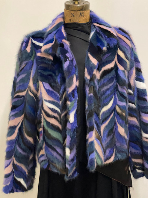 Multi Mink Sectional Jacket Ladies