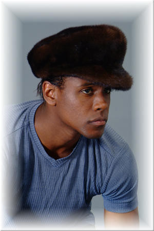 帽子 Real fur cap Mahogany Mink Fur Hat - furoutlet