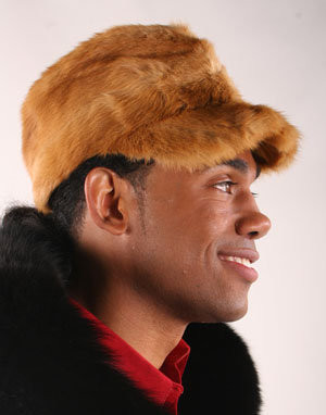 Fullskin Golden Mink Fur Hat 