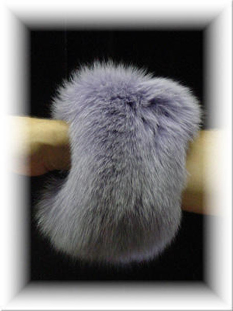 Full Skin Fox Fur Cuffs Purple Fox Fur Cuffs Genuine Fur Width: 3 Inches Velcro Closure Fur Origin: Norway Manufacturing: USA