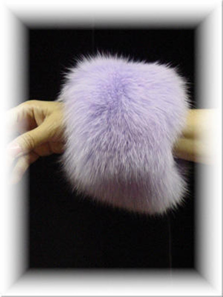 Full Skin Fox Fur Cuffs  Purple Fox Fur Cuffs Genuine Fur Width: 3 Inches Velcro Closure Fur Origin: Norway Manufactured: USA