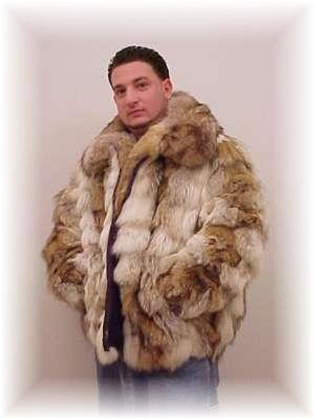 Coyote Fur Coat >> Coyote Fur Bomber Jacket With Full Skin Fur Collar Coyote Fur Coat >> Coyote Fur Bomber Jacket With Full Skin Fur Collar