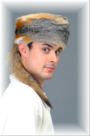 Gray Fox Fur Boone Hat 1 - furoutlet 