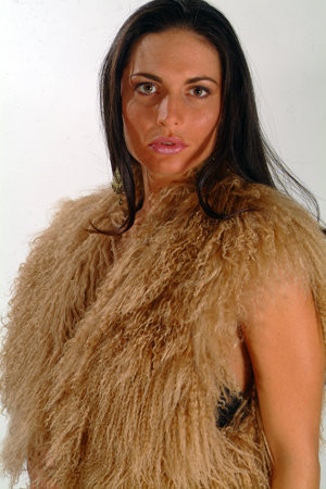 think fur Curly Fur Long Vest