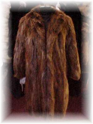 Long Hair Beaver Fur Coat