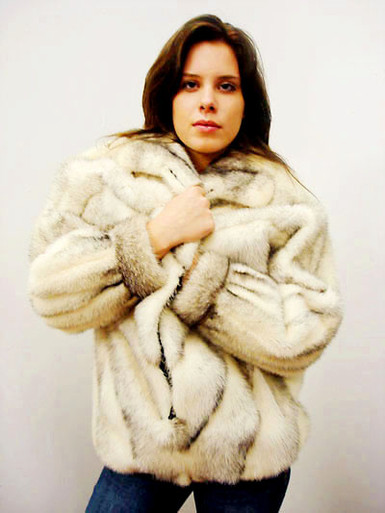 Vintage Mink Fur Bomber Jacket