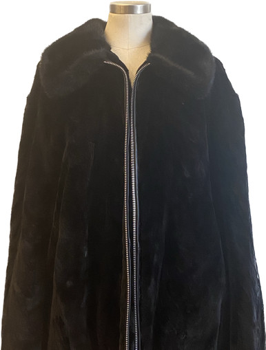 Vintage Brown Mink & Leather Fur Jacket, No monogram, Black Lining, Tie  String - furoutlet - fur coat, fur jackets, fur hats, prices subject to  change without notice, so order now!
