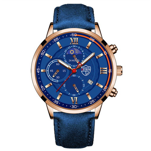 Luxury fashion men's sports watches men business stainless steel quartz watches man casual leather watchrelogio masculino