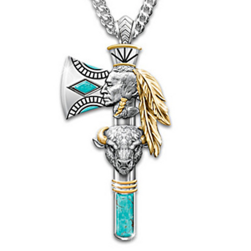 1pc Necklaces Animal Gothic Indians Pendant Necklace US Pendant Necklaces Jewelry For Women Men
