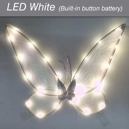 LED Fairy Wings Glowing Sparkle Butterfly Elf Princess Angel Wings Halloween Party Cosplay Costumes Performance Photography Prop