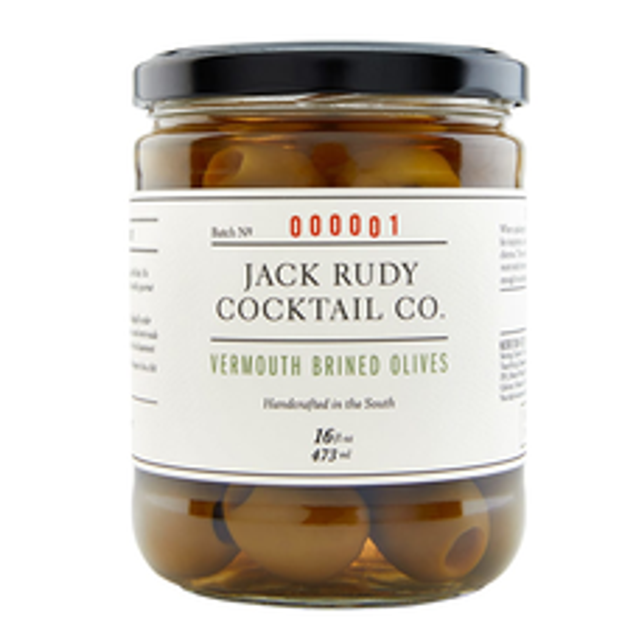 Jack Rudy Olives, Vermouth brined