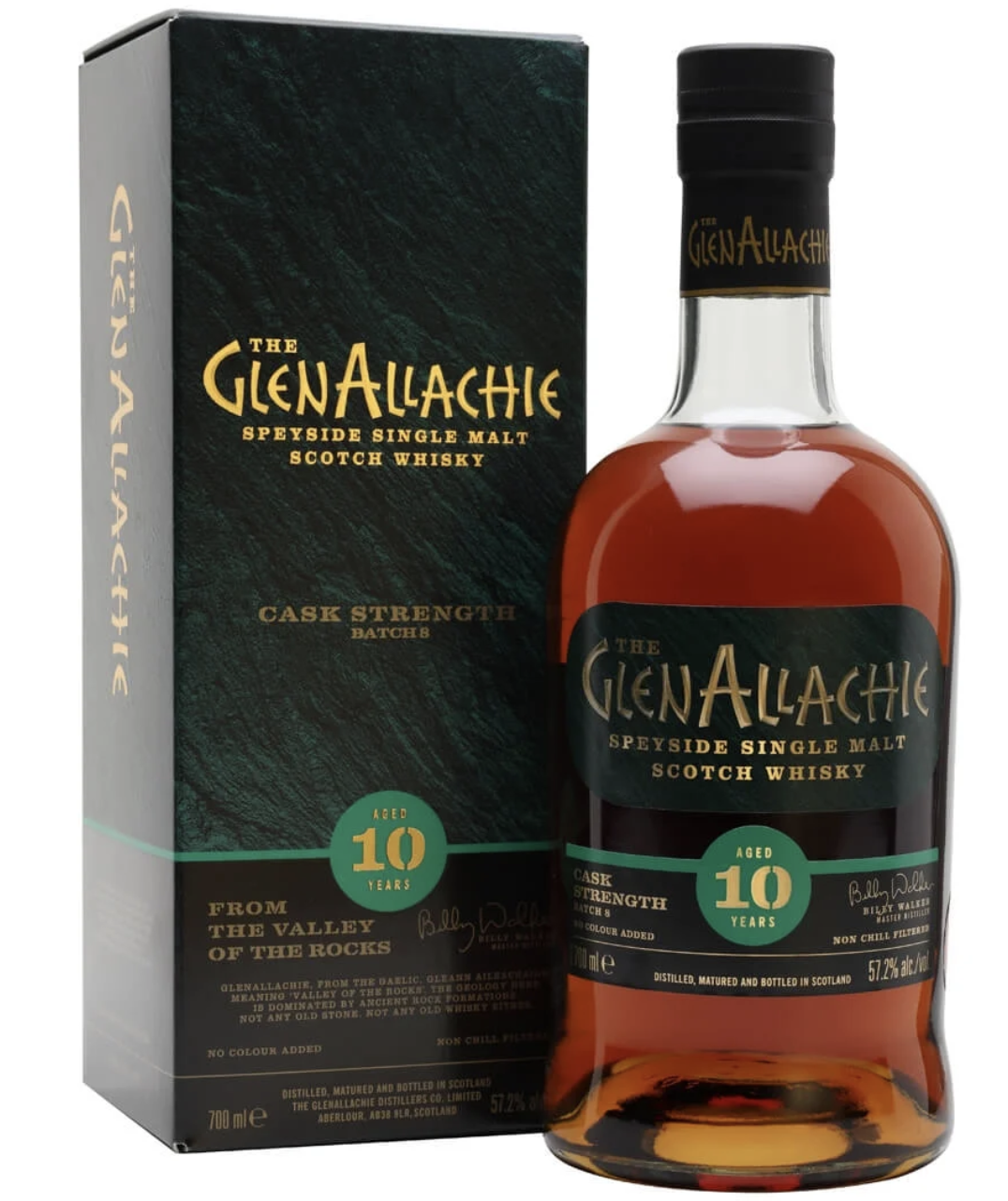 GlenAllachie Batch #8 10 Year Old Cask Strength Speyside Single Malt Scotch Whiskey