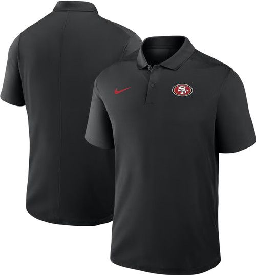 Men’s San Francisco 49ers Nike Black Dri-FIT Victory Polo