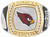 Arizona Cardinals True  Fan 1/2 CTTW Diamond Two-Tone Yellow Gold and Sterling  Silver Ring