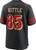 Men’s San Francisco 49ers George Kittle Nike Black 2025 Rivalries Collection Game Jersey