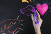 TEXTA Liquid Chalk Marker Wet Wipe Purple 0388230