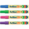 Artline 70 Permanent Marker 1.5mm Bullet Nib Brights Assorted BOX12 107044