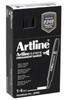 Artline Supreme Permanent Marker Chisel Black BOX12 109101
