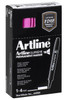 Artline Supreme Permanent Marker Chisel Pink BOX12 109109