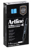 Artline Supreme Permanent Marker Chisel Light Blue BOX12 109113