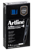 Artline Supreme Permanent Marker Chisel Royal Blue BOX12 109123