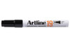 Artline 19 Industrial Permanent Marker 5mm Chisel Nib Black BOX12 Cap on 119001