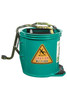 Cleanlink Heavy Duty Mop Bucket Metal Wringer 16 Litre Green 12002