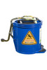 Cleanlink Heavy Duty Mop Bucket Metal Wringer 16 Litre Blue 12004CM