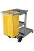 Cleanlink JanitorS Trolley 3 Tier Grey 12014