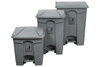 Cleanlink Rubbish Bin With Pedal Lid 30 Litre Grey 12057