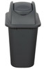 Cleanlink Dustbin With Lid 24 Litre Grey 12069