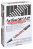 Artline 509a Whiteboard Marker 5mm Chisel Nib Red BOX12 150902A