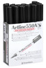 Artline 550a Whiteboard Marker 1.2mm Bullet Nib Black BOX12 155001A