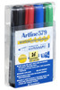 Artline 579 Whiteboard Marker 5mm Chisel Nib Assorted Wallet4 157944