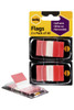 Marbig Flags - Pop Up 25x44mm 2Pack X50 Transparent Red X CARTON of 10 1813503