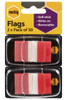 Marbig Flags - Pop Up 25x44mm 2Pack X50 Transparent Red X CARTON of 10 1813503