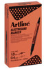 Artline Electricians Permanent Marker Dual Nib Orange BOX12 195305O