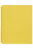 Marbig Refillable Display Book 20 Pocket Yellow X CARTON of 12 2007005