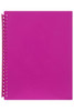 Marbig Refillable Display Book 20 Pocket Pink X CARTON of 12 2007009