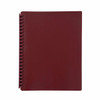 Marbig Refillable Display Book 20 Pocket Maroon X CARTON of 12 2007021
