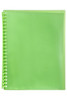 Marbig Refillable Display Book 20 Pocket Lime X CARTON of 12 2007304