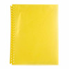 Marbig Refillable Display Book 20 Pocket Yellow X CARTON of 12 2007305