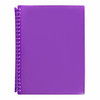 Marbig Refillable Display Book 20 Pocket Insert Cover Purple X CARTON of 12 2008519