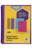 Marbig Refillable Display Book 20 Pocket Insert Cover Purple X CARTON of 12 2008519