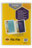 Marbig Flic File 20 Pocket Insert Cover Clear X CARTON of 10 22006