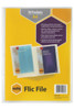 Marbig Flic File 10 Pocket Insert Cover Clear X CARTON of 10 22007