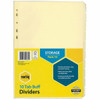 Marbig Indices and Dividers 10 Tab Manilla A4 Buff Bulk X CARTON of 5 37110F