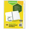 Marbig Indices and Dividers 10 Tab Manilla A4 Unpunched X CARTON of 25 37405F
