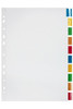 Marbig Indices and Dividers 10 Insert Tab Manilla A4 Colour X CARTON of 10 37645F